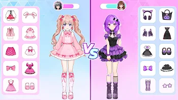 Anime Dress Up - free online Strategy game at Hubscity