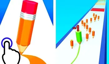Color Pencil Run - free online Strategy game at Hubscity