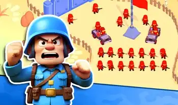 Little Commander: Red Vs Blue - free online Casual game at Hubscity